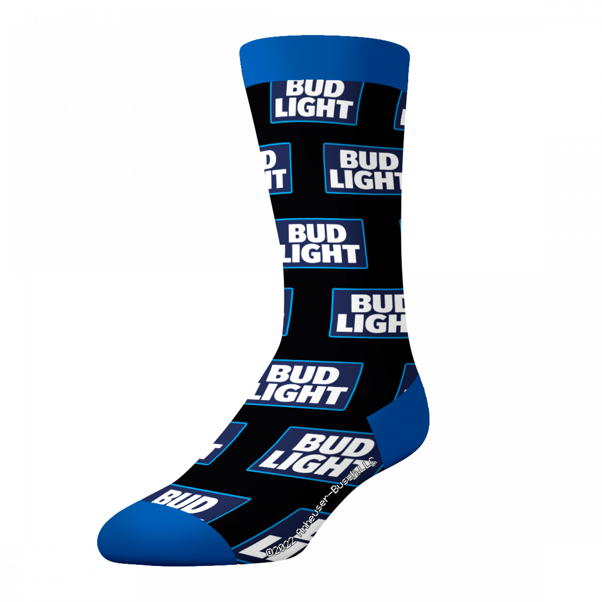 Bud Light Can and Logo 3-Pack Crew Socks in Beer Can
